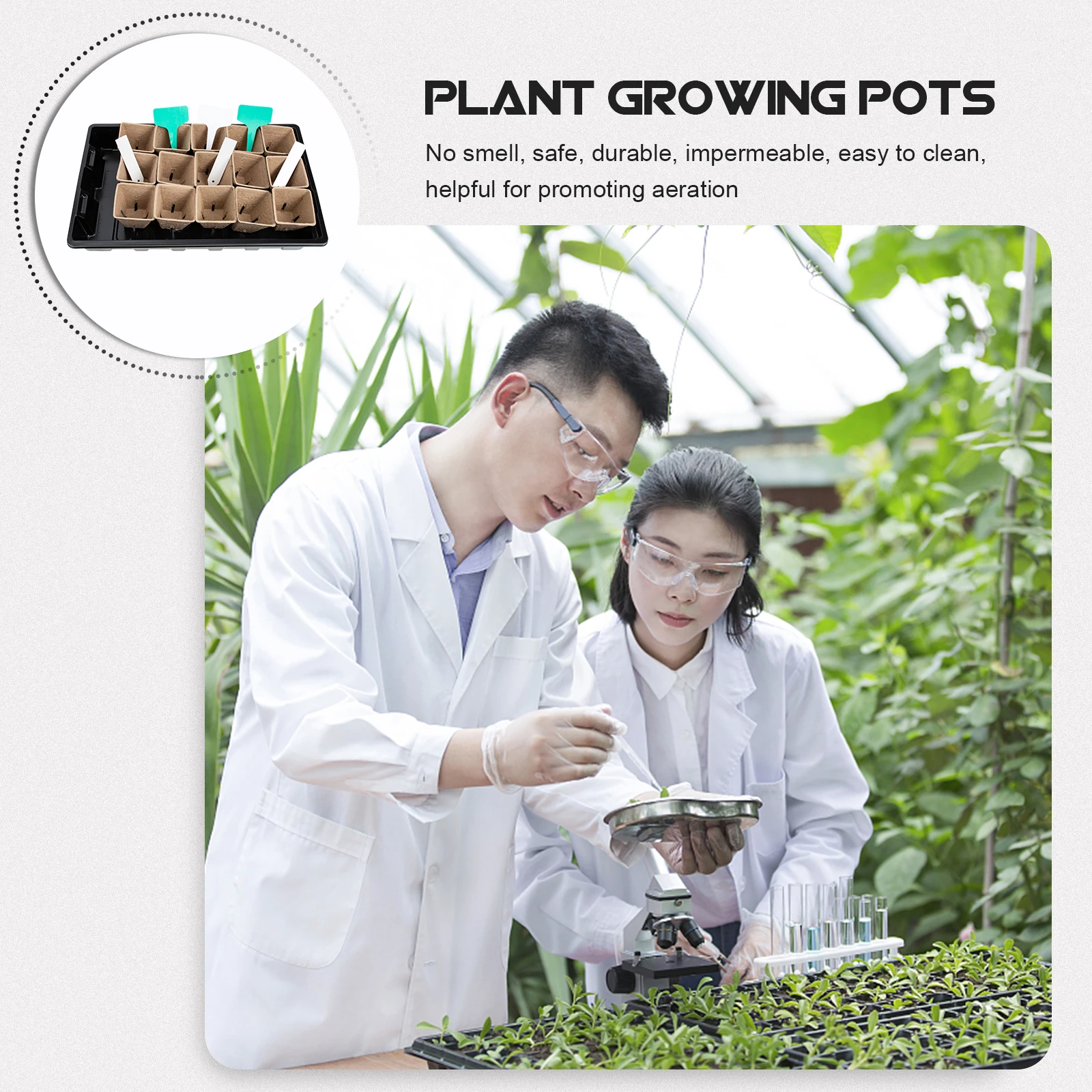 

1 set Plant Starting Planter Biodegradable Peat Pot For Seedling Growing Starter Kit Garden Nursery Containers Pots