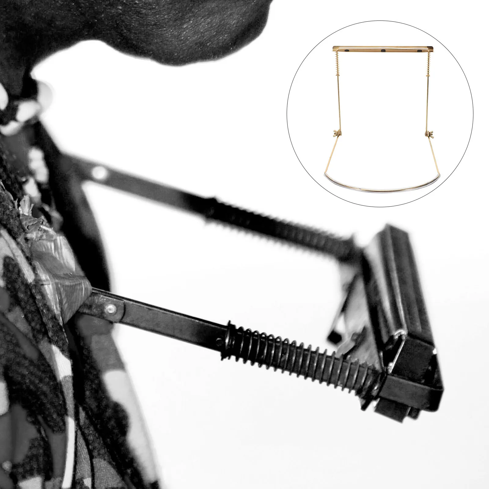 

Harmonica Stand Harp Rack Adjustable Neck Holder Professional Convenient Support Metal