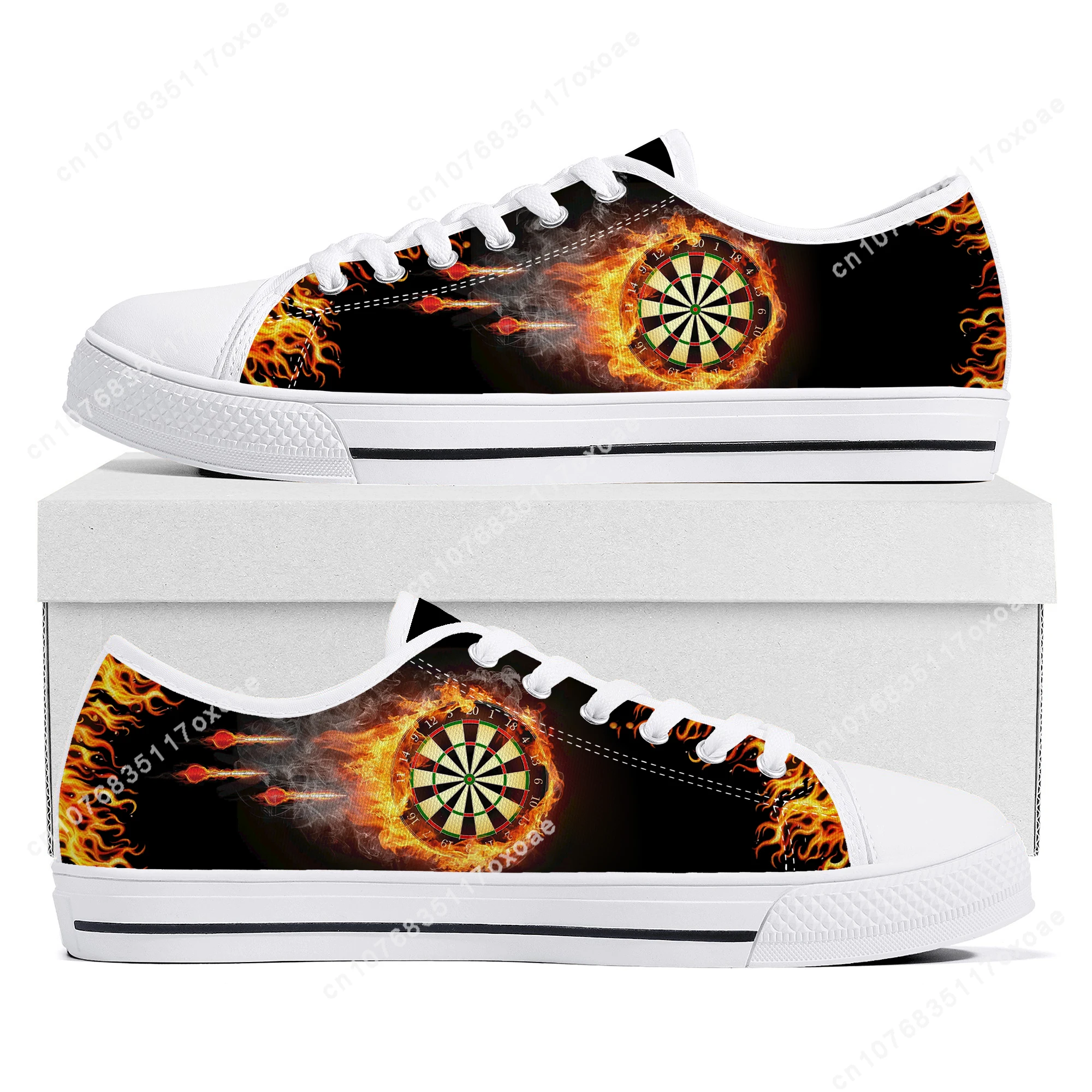 Love Gift Darts Player shoes Low Top Sneakers Mens Womens Teenager High Quality Canvas Sneaker couple Casual Shoes Custom Shoe