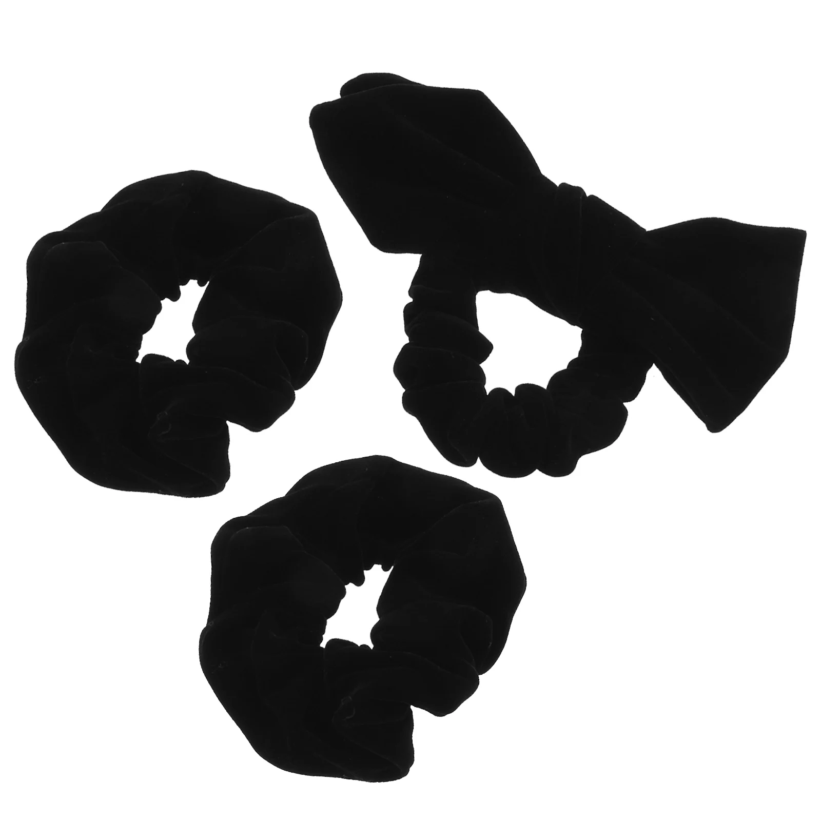 

3-х шт. галстук-бабочка, хорошая эластичность, резинки для волос, толстый головной убор, бархатный узел, бант, черный