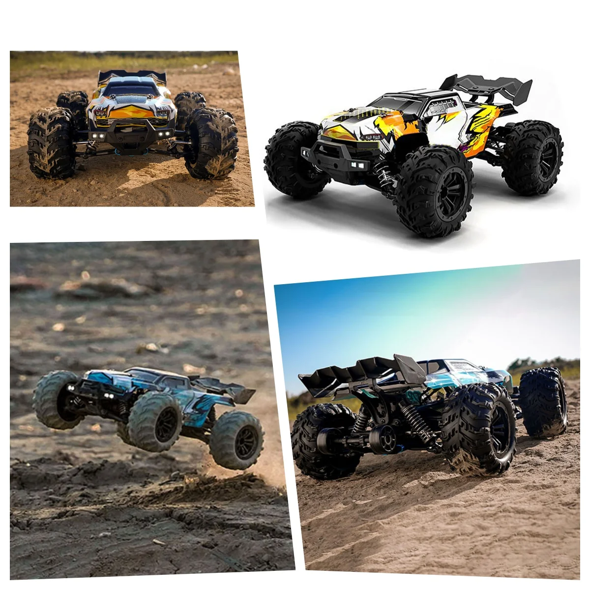 

1/16 4X4 Radio Controlled Off Road Vehicle SCY 16102Pro Light System RTR RC Monster Truck Muti-Terrain Brushless Model Car Toy