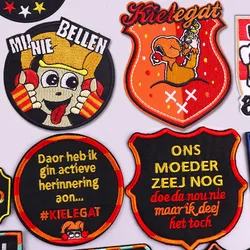 Netherland Carnival Kielegat Emblem Embroidered Patches Carnival Festival Patch Iron On Patches For Clothing Decor Celebration