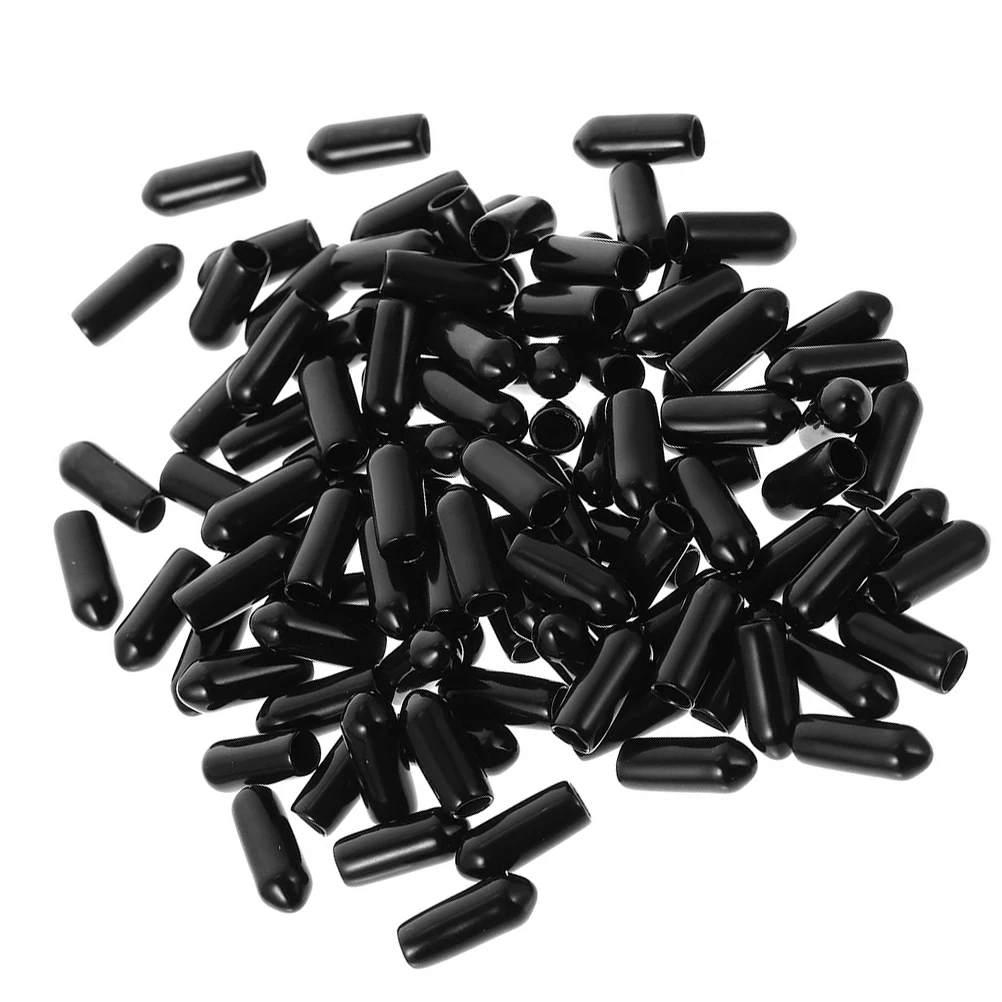 

100pcs Headband Accessories 4 5mm Large Size Replacement Hair Band Caps DIY Craft Parts Rubber Ends for Narrow Headbands