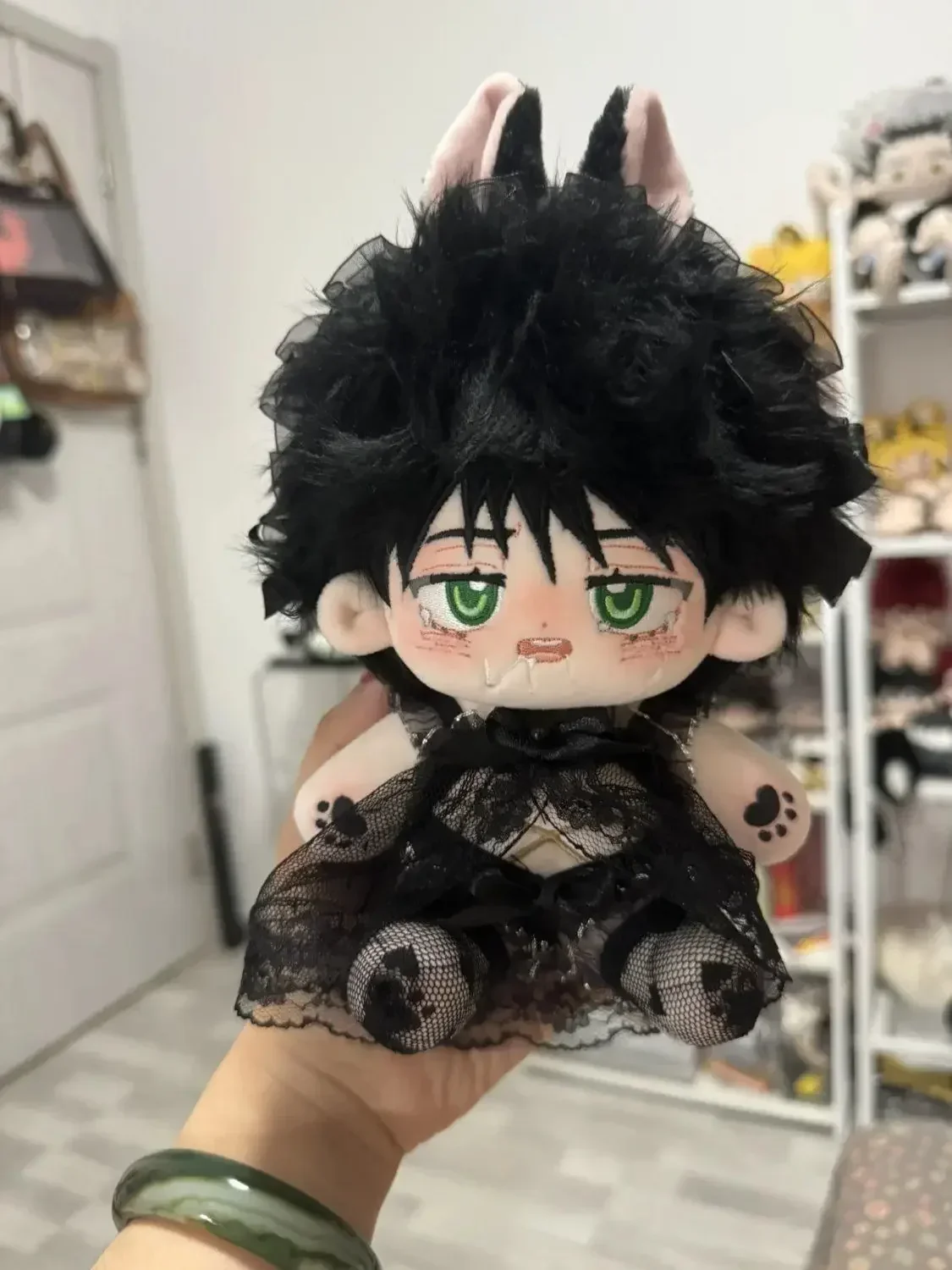 ぬいぐるみ 20 センチメートルアニメ呪術廻戦伏黒恵動物のおもちゃ耳コスプレソフトぬいぐるみボディドレスアップ綿ぬいぐるみ枕