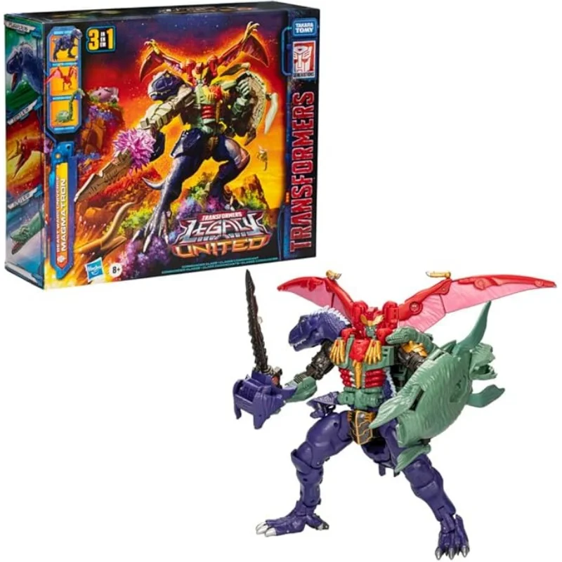 TAKARA TOMY-Figurine TransDevices CompleUnited Commander aq, Bête VAN, MagDonron, 10 ", 3 en 1, Cadeau, F8513