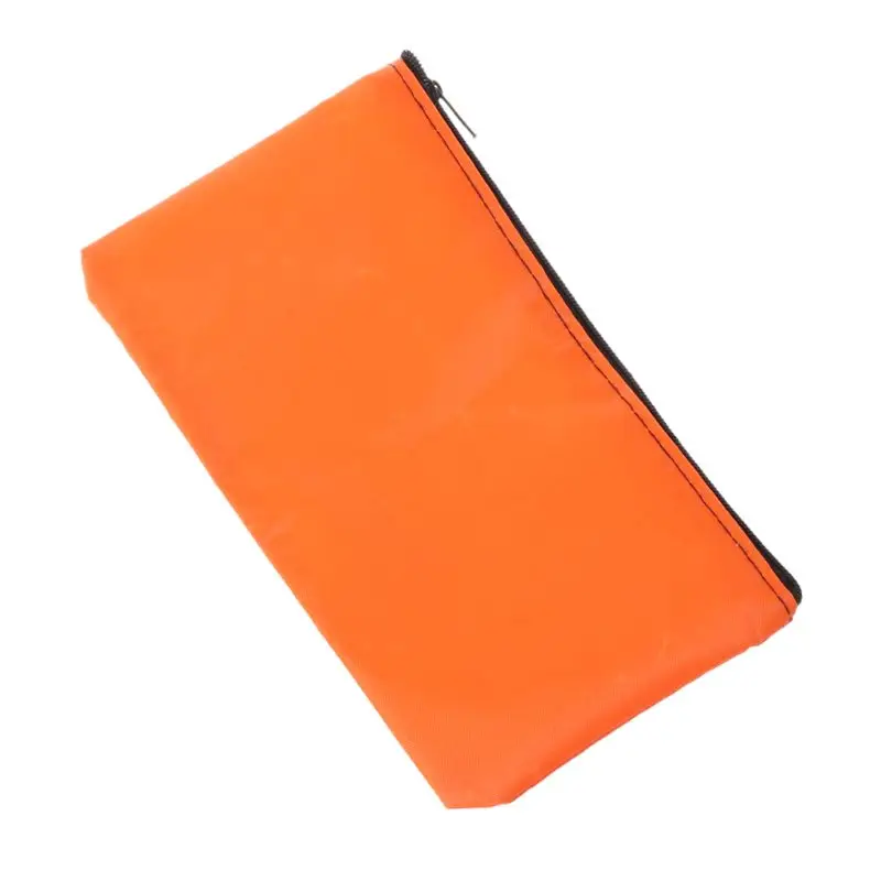 Ipiip 5 ชิ้นซิปกระเป๋าจัดเก็บผ้ากันน้ำ Oxford กระเป๋าเครื่องมือสีส้ม 19.5x10 ซม./7.7x3.9 นิ้วทนทาน