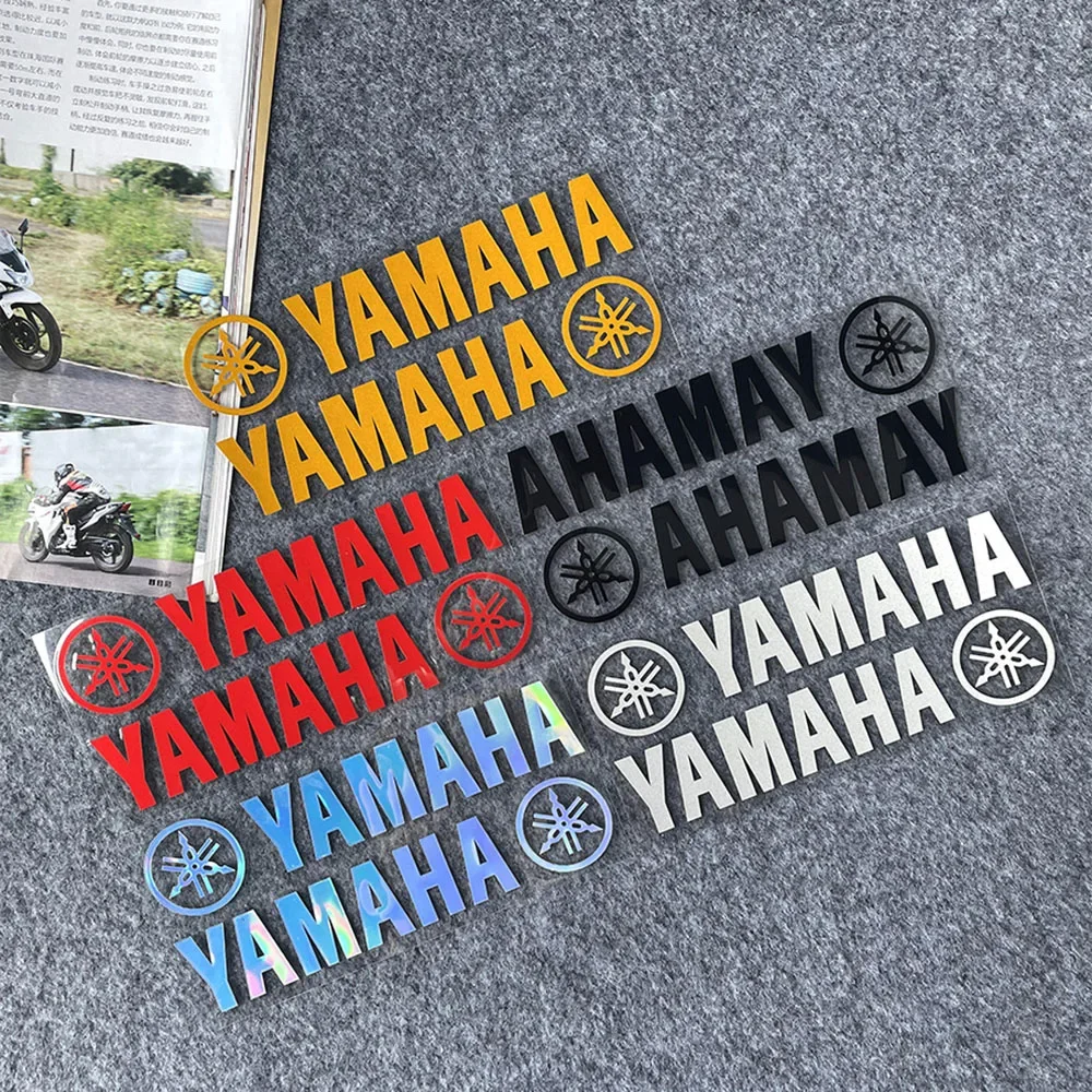 New Yamaha Laser Reflective Stickers Motorcycle Helmet Tail Box Modified Stickers Waterproof Decorative Decals