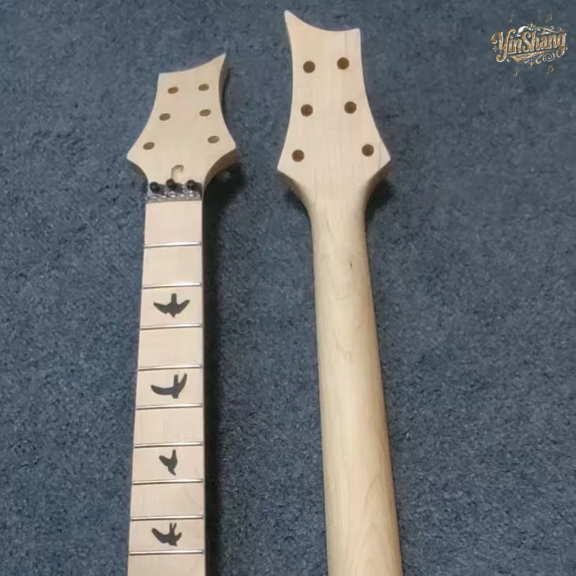 

6 String 24 fret Tremolo Electric Guitar Neck Matte Swallow Neck Guitar Neck with Pointed End