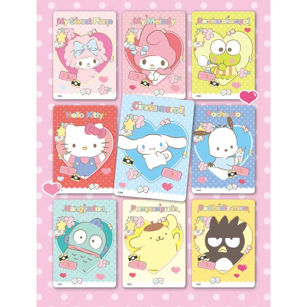 New Vancard's Original Sanrio Collection Card Star Family Sweet Cartoon Character BADBATTZ-MARU Kero Kero Keroppi Card Fun Gift