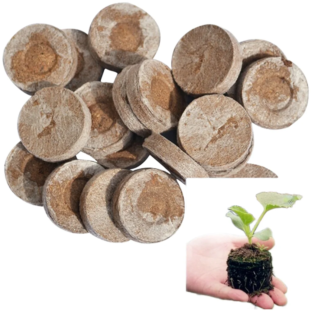 Coir for starter Cubes 3cm Size 200pcs with Non Woven Fabric Mesh for Secure Transplant and Less Disturbance Coir