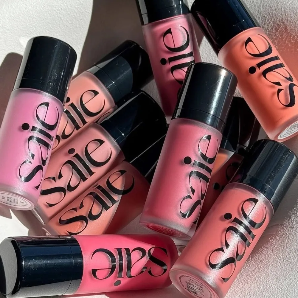 3 ألوان كوريا السائل أحمر الخدود روزي الطفل الفلفل الحار مثير الوجه الوردي سطع تسليط الضوء على روج ساي Starglow لامعة الخد الشفاه العين 3in1 ماكياج #2