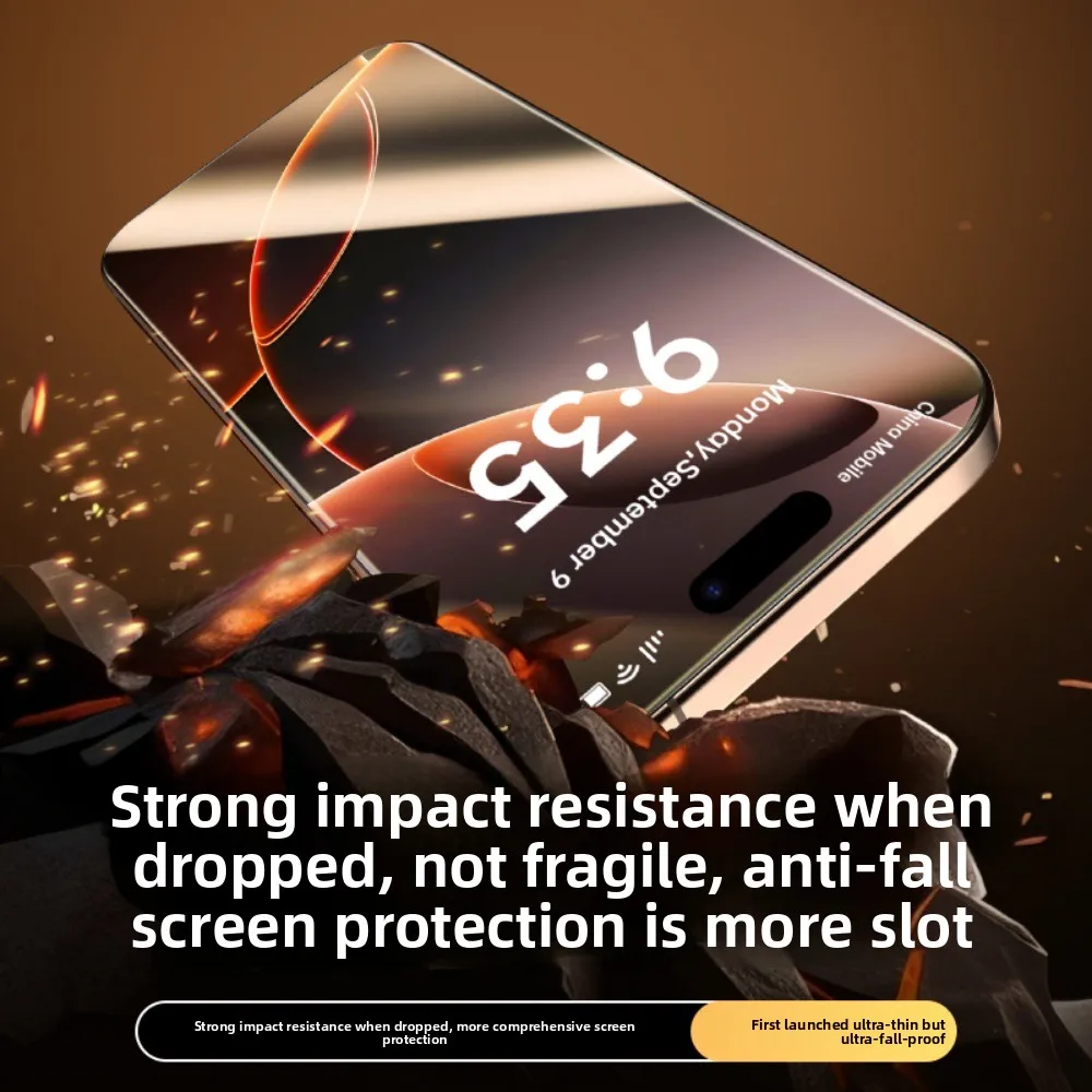 واقي شاشة مقسى عالي الدقة لهاتف آيفون 17 طلاء Oleophobic سهل التركيب زجاج مقسى ثلاثي الأبعاد ثني ساخن 1-3 قطعة