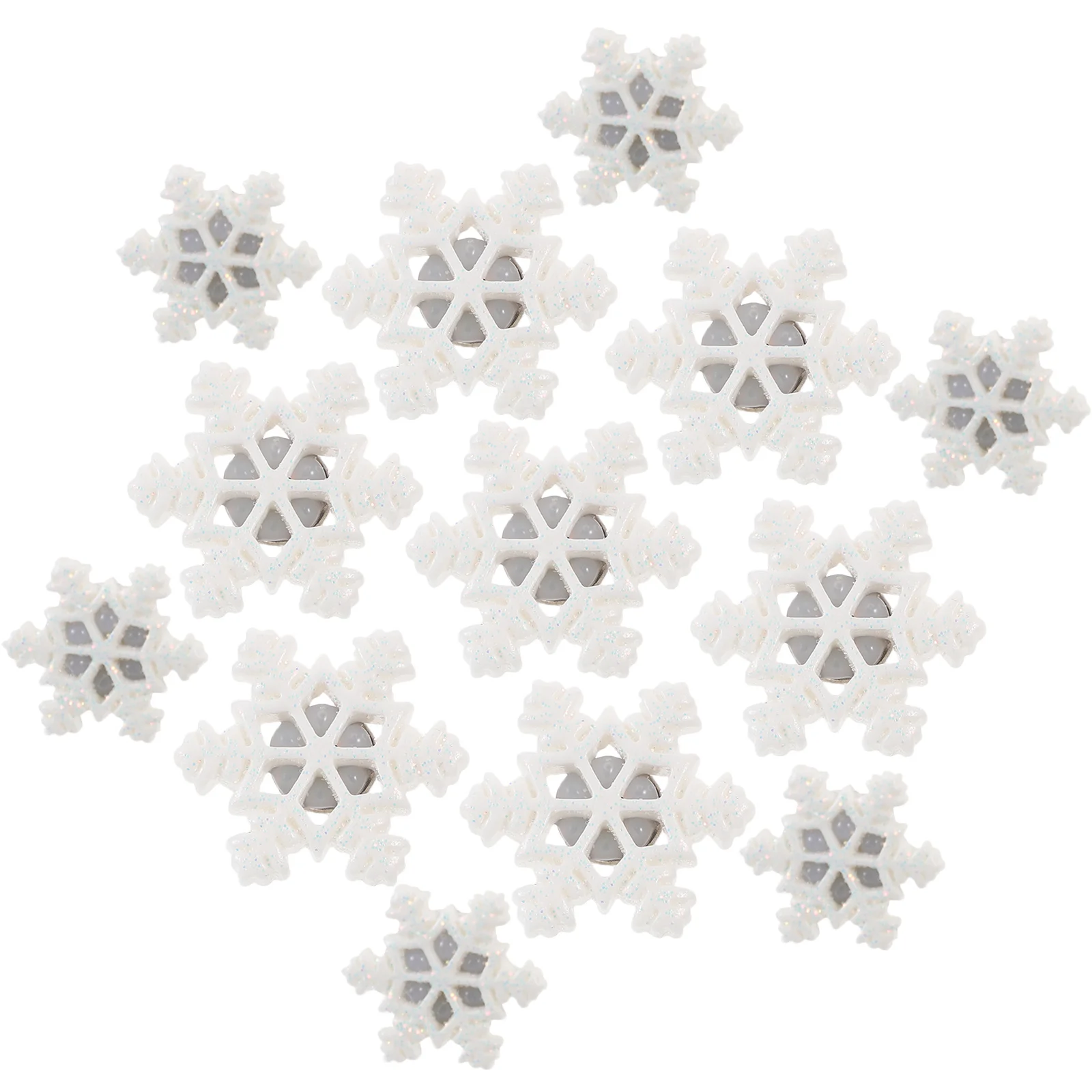 30Pcs Snowflake Thumbtacks Decorative Resin Push Pins Multi-Purpose Map Poster Drawing Pins Ideal for Office School Home