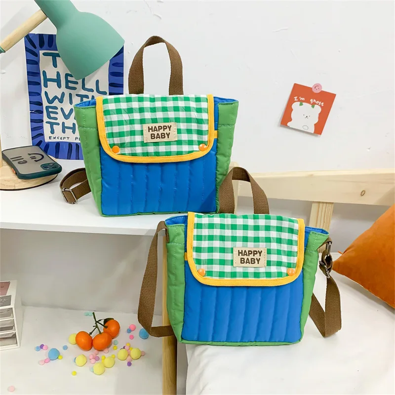 Kindertassen Voor Meisjes En Jongens Koreaanse Stijl Nieuwe Modieuze Patchwork Kids Kleuterschool Kleine Schooltas Casual Eenvoudige Rugzakken