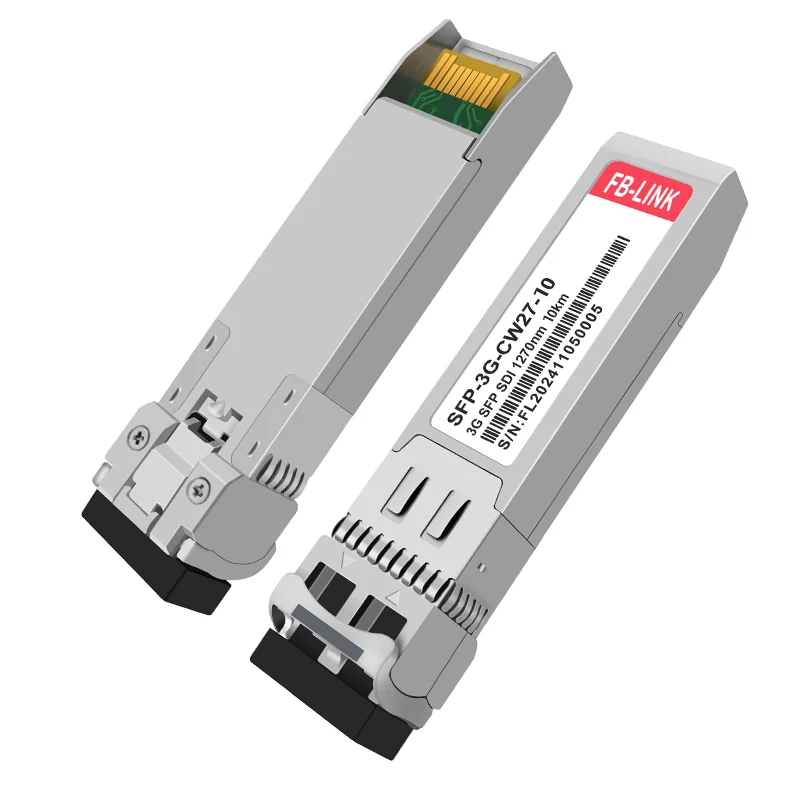 

3G SDI SFP 10km 40km HD Video Transmission Optical Transceiver Module CWDM 1270nm~1610nm Compatible with Black Magic 3G Cwdm