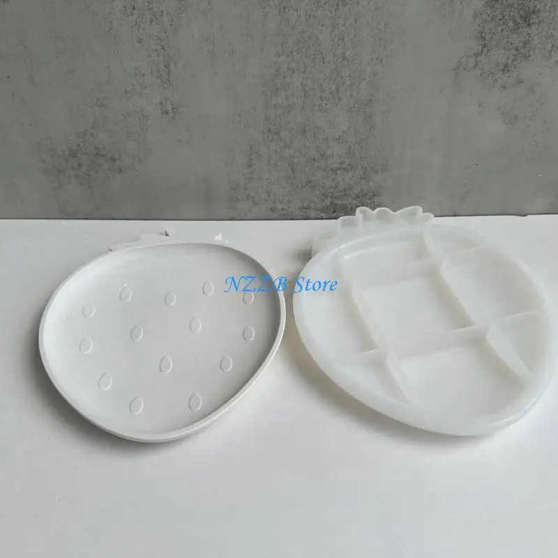 

T21F Silicone Cake Holder Tray Mold Fruit Cup Mold Resin Pendant Mold Station Serving Tray Mold Diy Casting