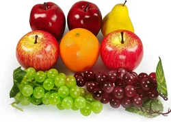 8 Pcs Artificial Fruits Pack  Mixture Fruits for Home Party Chirstmas Decortion Modle for Photoshoot