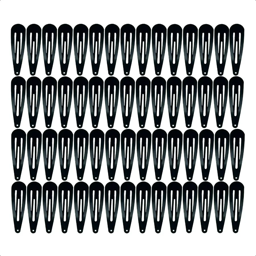 

3060 Pack Black 2 Inch Women Metal Snap Hair Clips Accories No Slip Hair Barrettes Girls Women Hair Accories Black 60PCS