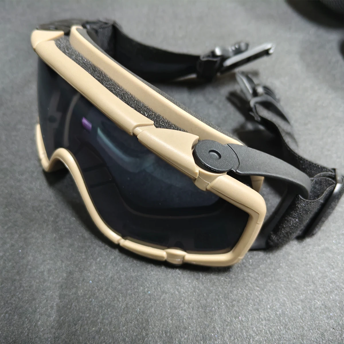 전술용 FMA 고글, 사냥용 헬멧 안티포그 렌즈, 충격 방지, 방풍 눈 보호 UV 안경 (사냥, 사격용)