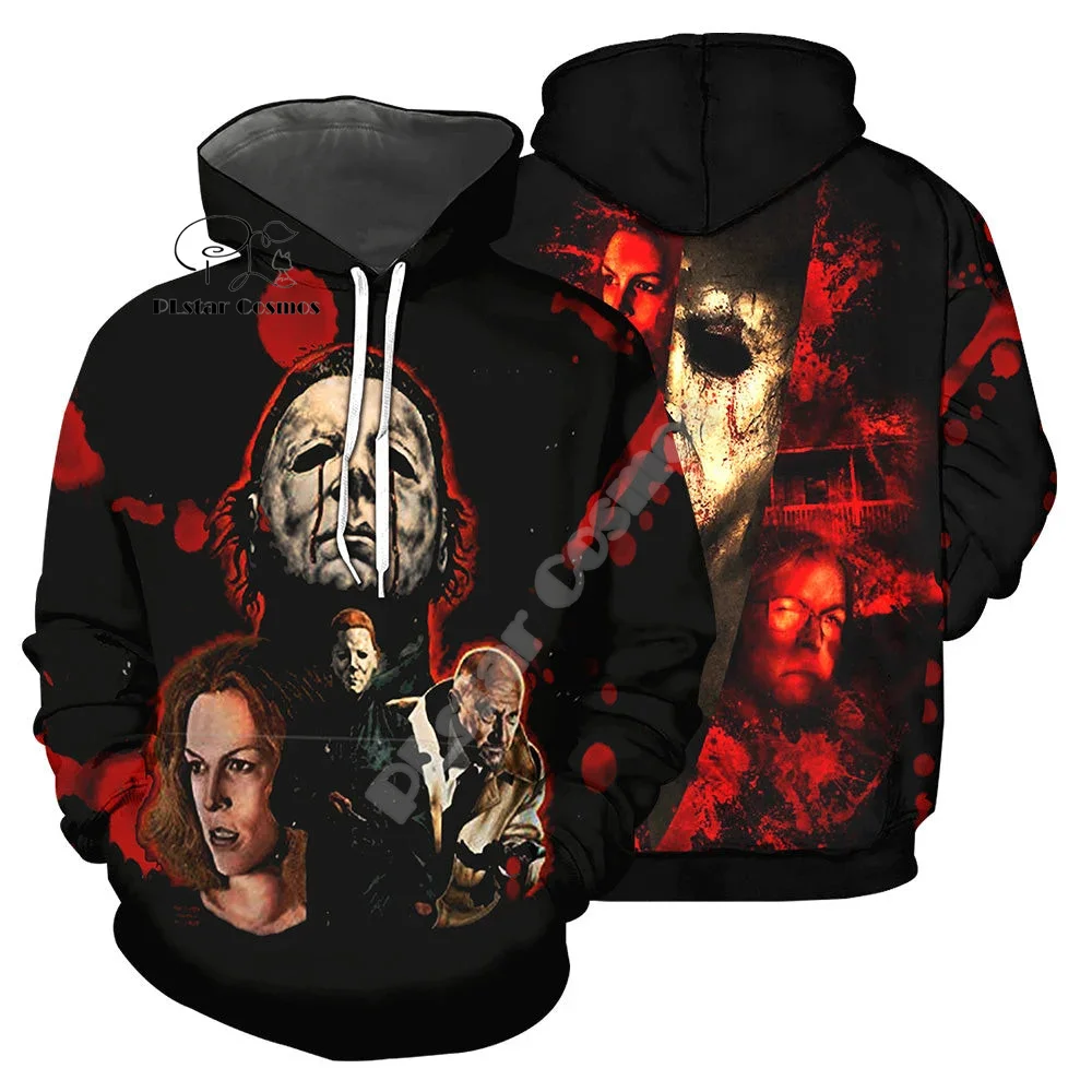 

NewFashion Halloween Horror Terror Movie Character Michael Myers Jason Cosplay 3DPrint Pullover Harajuku Casual Jacket Hoodies L