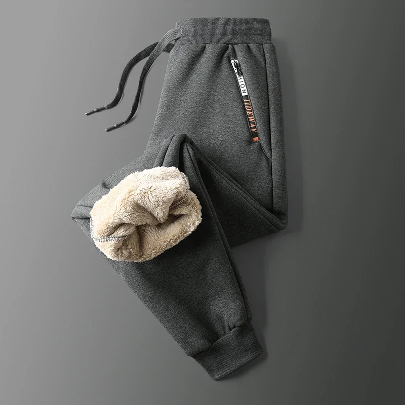 

LIBIELIY New Winter Fleece Casual Pants Men Thick Warm Sweatpants Mens Joggers Sportswear Casual Track Pants Plus Size 6XL 7XL 8