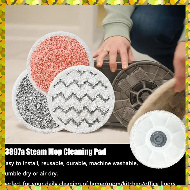 Вращающиеся сменные подушечки для швабры AGLH для Bissell Spin-Wave 3897A, паровой швабр Smartsteam, подушечки для швабры Pinwave, 12 упаковок