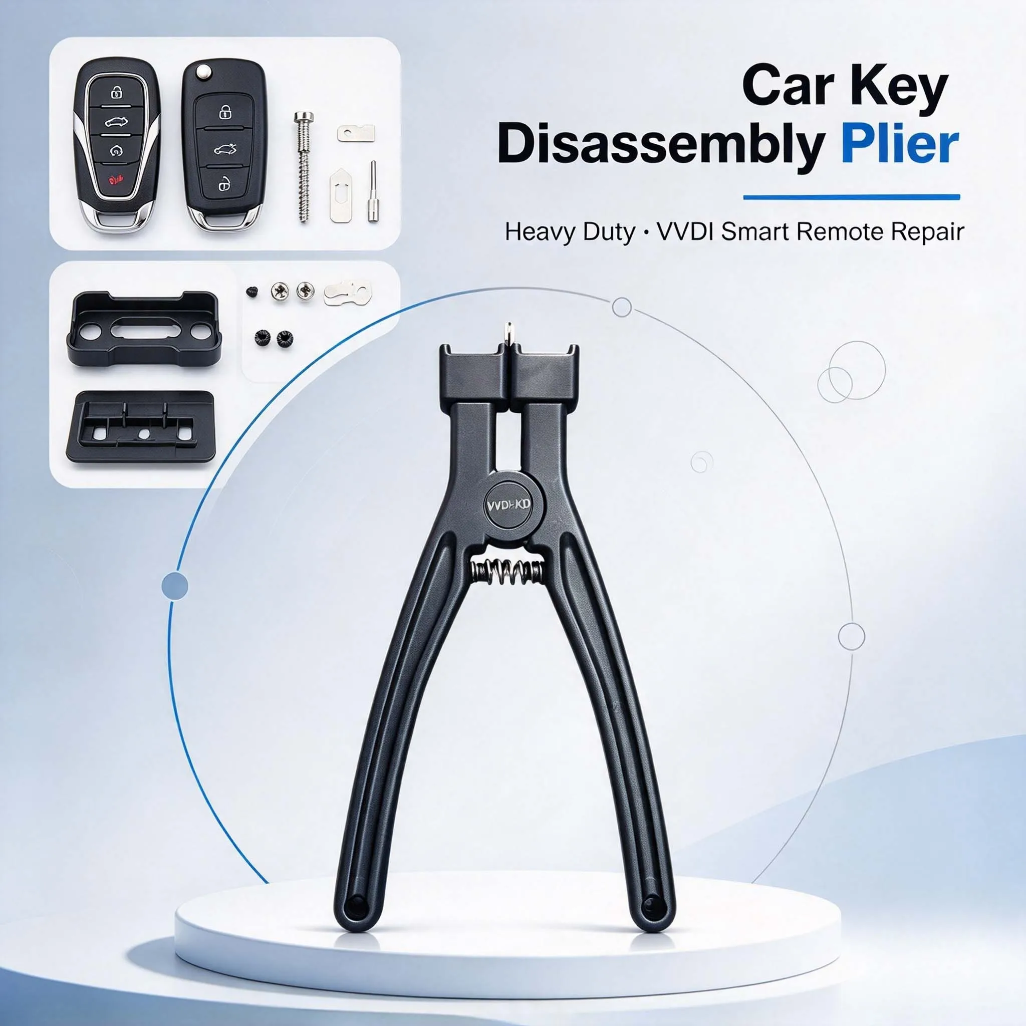 Heavy Duty Car Key Disassembly Plier for VVDI Smart Remote Key for Toyota Universal Auto Locksmith Key Repair Open Tool Kit Set