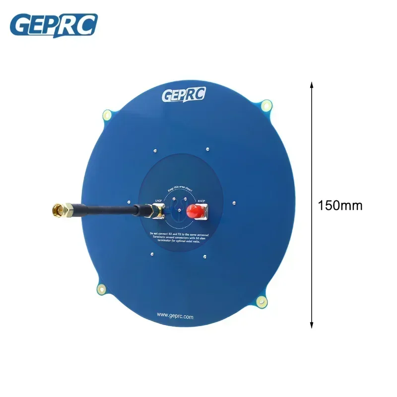 

GEPRC Triple Feed Array 5.8G 14DBI Circular Polarized FPV Antenna Compatible RHCP LHCP for Long Range RC FPV Drone VTX Goggle