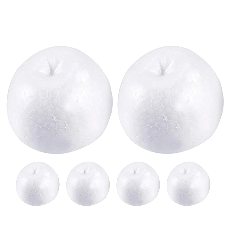 

6 Pcs Foam Apple Diy Ornaments Decorations Model Accessories Props for Models Craft Tools