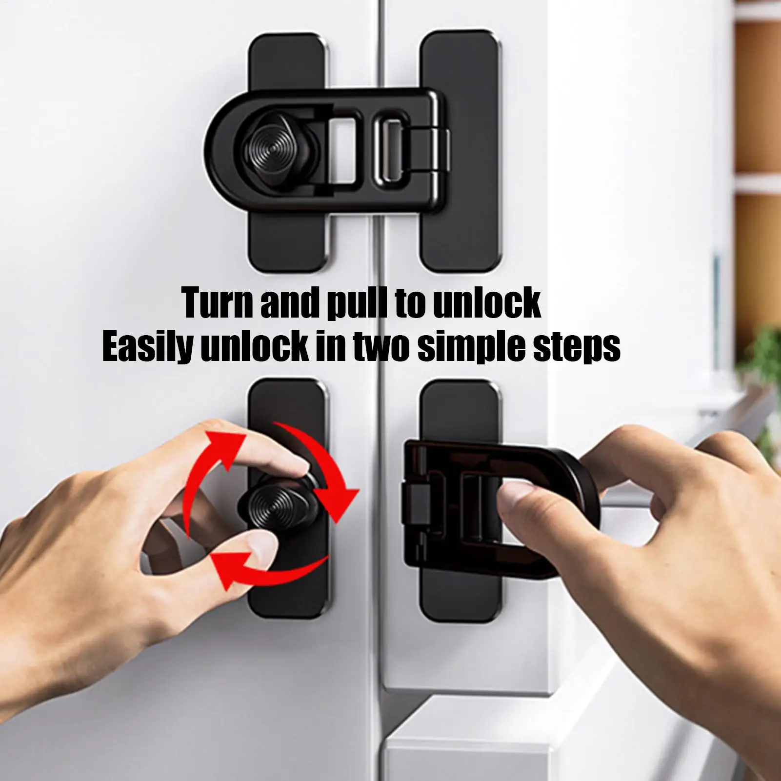 Baby Safety Cabinet Locks Drawer Door Locks for Baby Child Infant Anti-Pinching Hand Security Protection Safety Buckle
