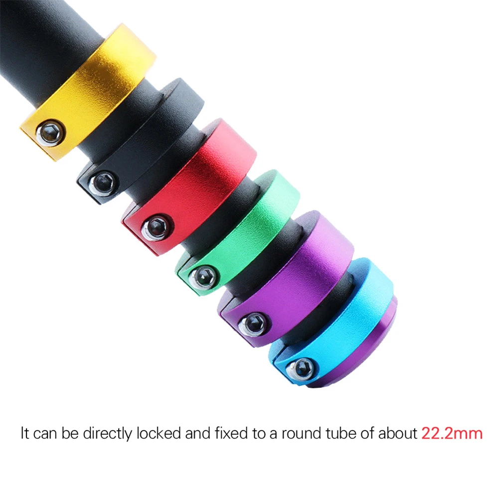 1 Pair MTB Bike Grips Lock Rings Aluminum Alloy 22.2mm Bicycle Handlebar Grip Fixing End Lock Rings Road Mountain Bike Part