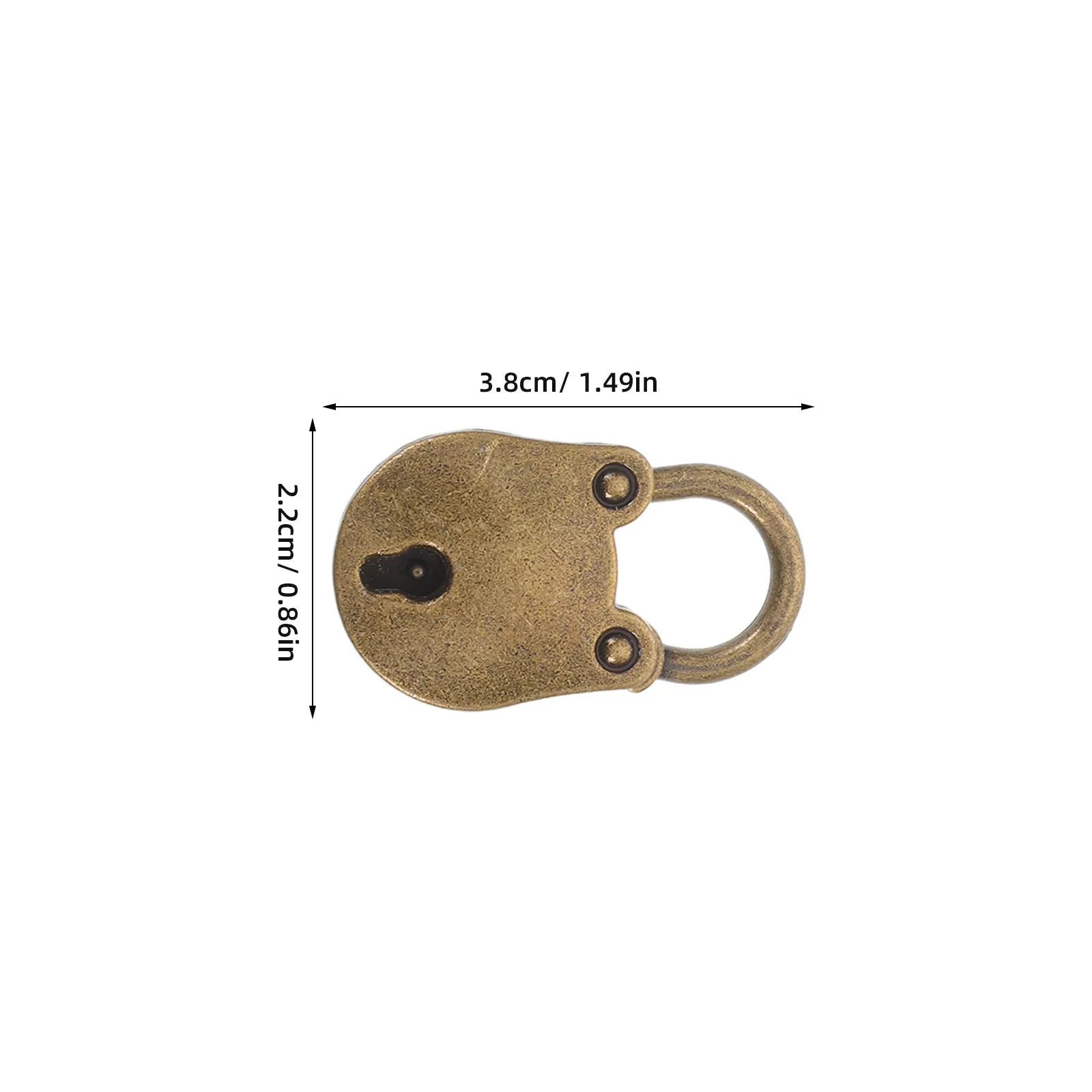 5Pcs Vintage Mini Padlock Style Small Lock Key for Jewelry Box Diary Notebook Suitcase Decorative Retro Lock Bear Head