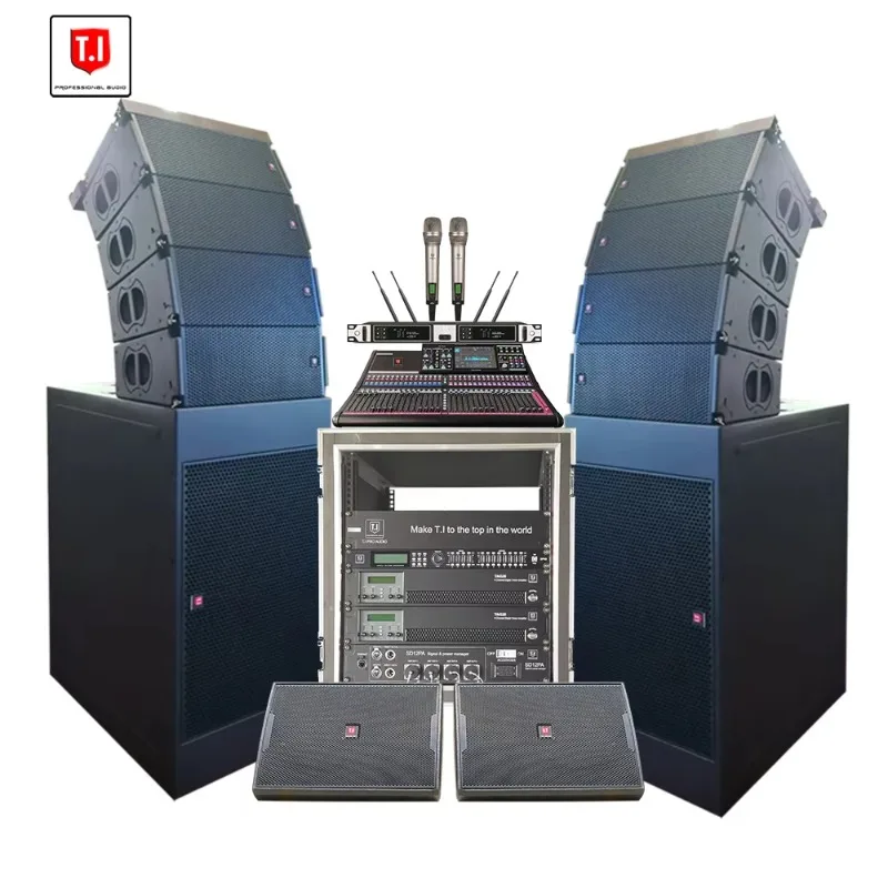 Active and Passive Line Array Speaker, new design professional audio gear for outdoor stage, wedding and concert shows