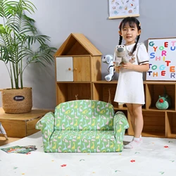 Children's Folding Small Sofa Cartoon Cute Boy Girl Lazy Bed Seat Bed Baby Stool Kindergarten Can Be Disassembled And Washed