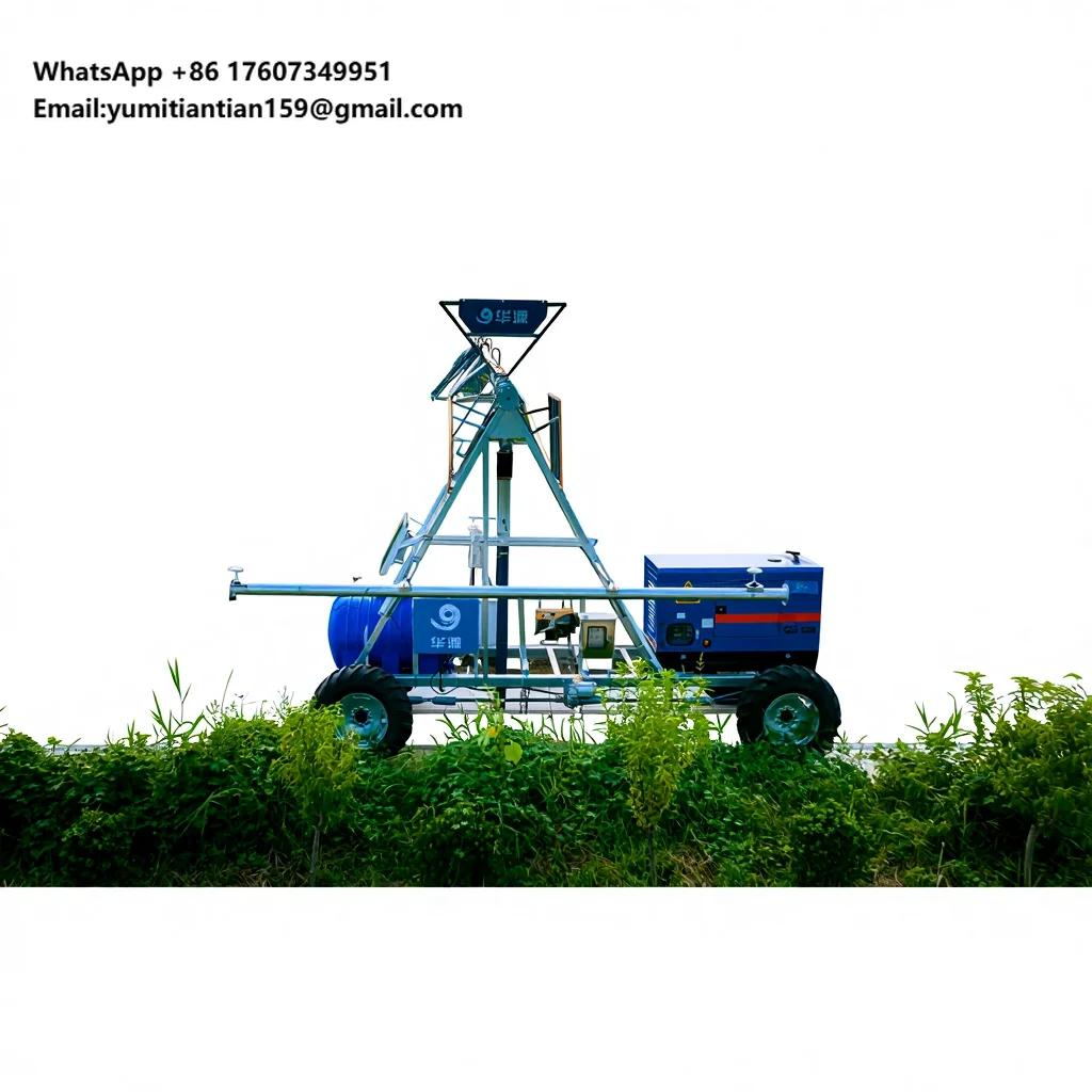 Intelligent Control High Efficiency Four Wheel Linear Metal Crop Irrigation System Farm Gearbox and Motor Core Components