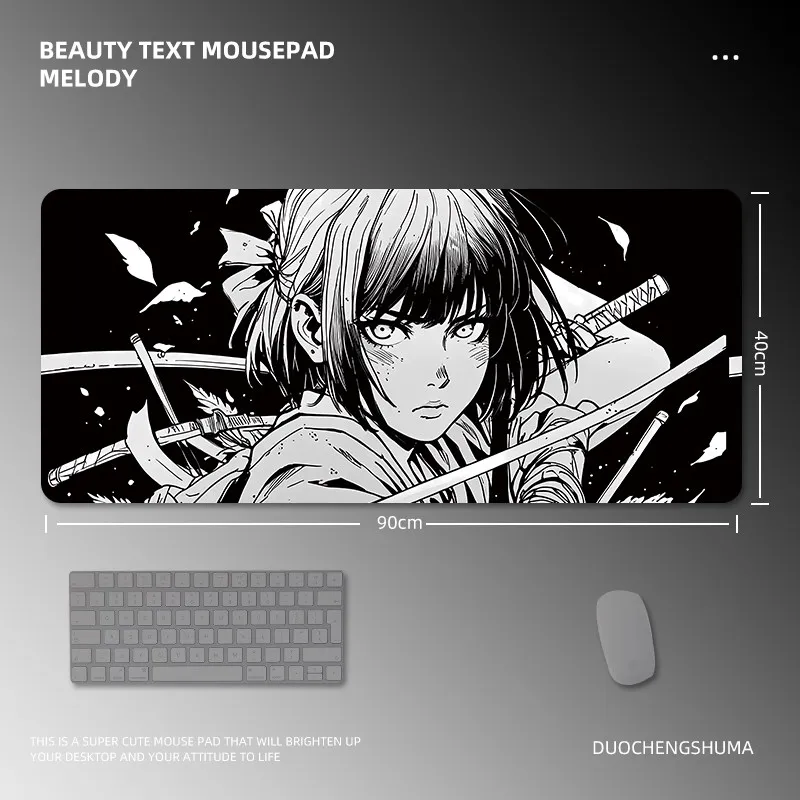 

Черный коврик для мыши, большой простой коврик для клавиатуры компьютера для мужчин и женщин, темно-серый, роскошный, высококачественный настольный коврик