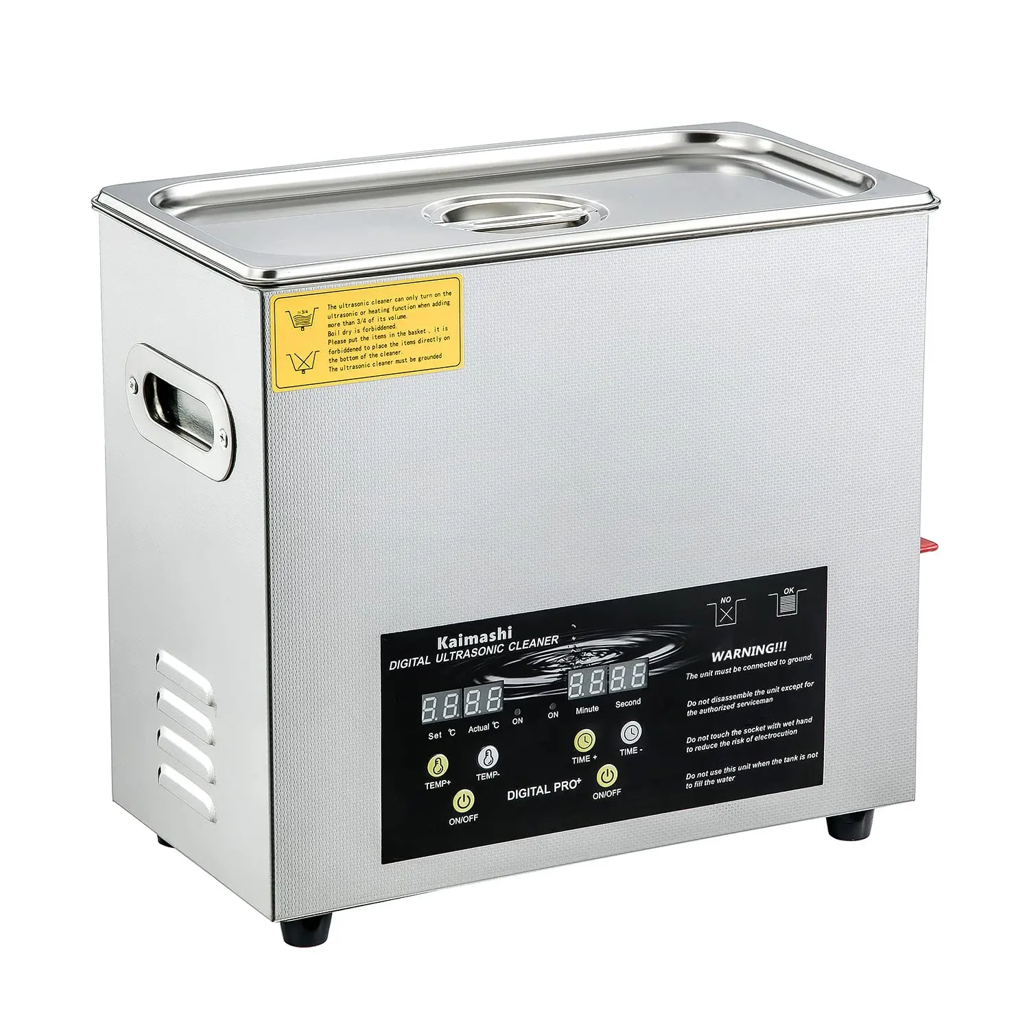 Ultrasonic Cleaner 6.5L with Digital Timer and Heater for Carburetor Parts Cleaning