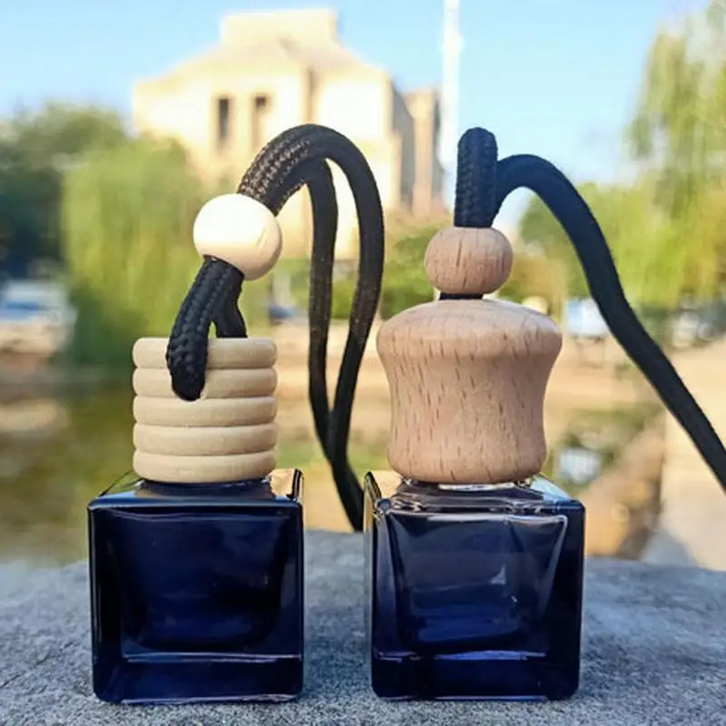 1Pc Auto Profumo Bottiglia Vuota Ciondolo Fragranza Diffusore di Olio Specchietto retrovisore Interni Auto Auto Montato Profumo Appeso Bottiglia Vuota