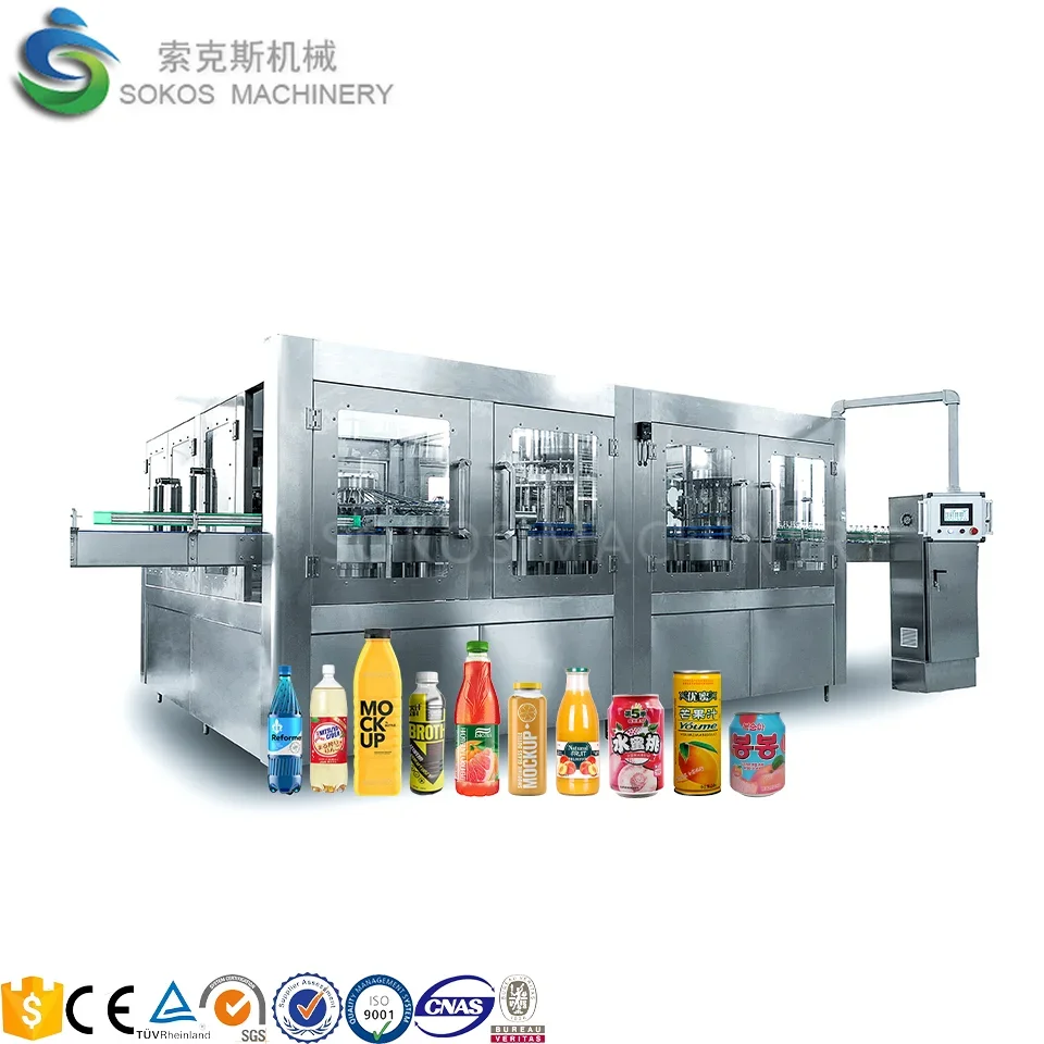 Advanced Energy Drink Production Line with Flavored Juice Filling Machines