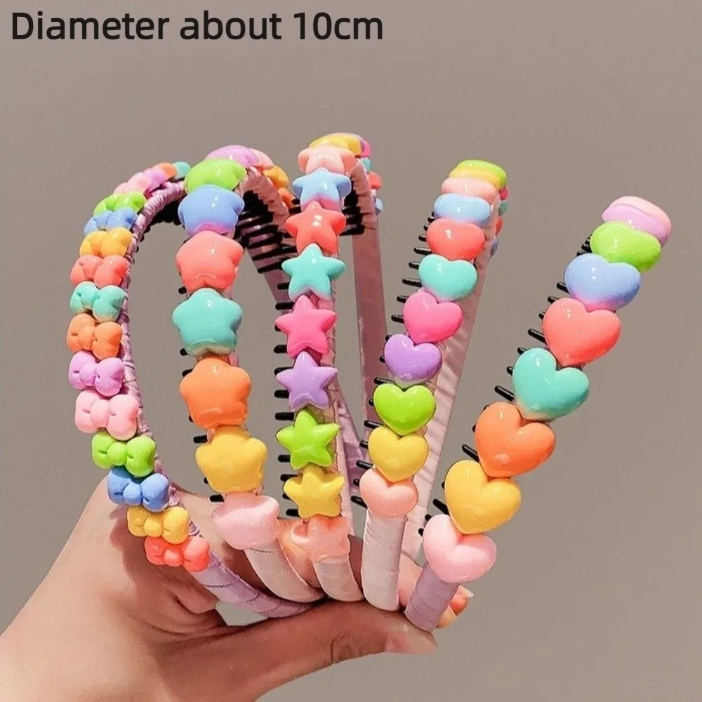 القوس عقدة الفتيات زهرة عصابات الشعر الحلو القلب جميل القوس عقال عدم الانزلاق الانفجارات مشبك شعر الأطفال الشعر هوب #6