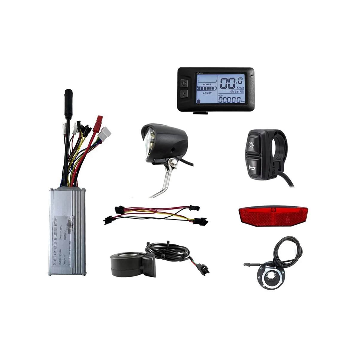 

36V 48V 750W E-Bike 25A Sine Wave Brushless Controller with EN05 Display E-Bike Light Display