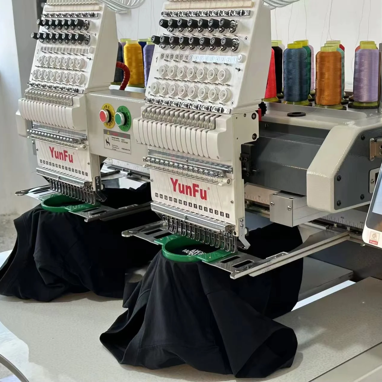 Double-Head Commercial Cap Embroidery Machine Motor High-Speed Computerized Digital New Home Use Print Shops Retail Dahao A15 12
