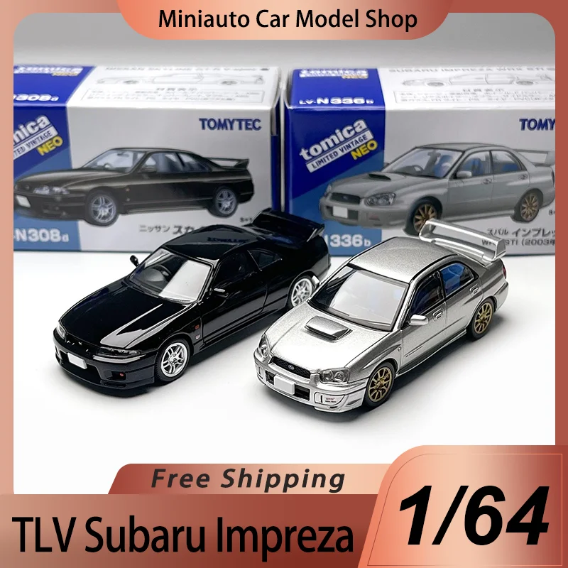 Stock Tomytec Tlv 1:64 Subaru Impreza Wrx Sti Nissan Gtr-r33 Alloy Miniature