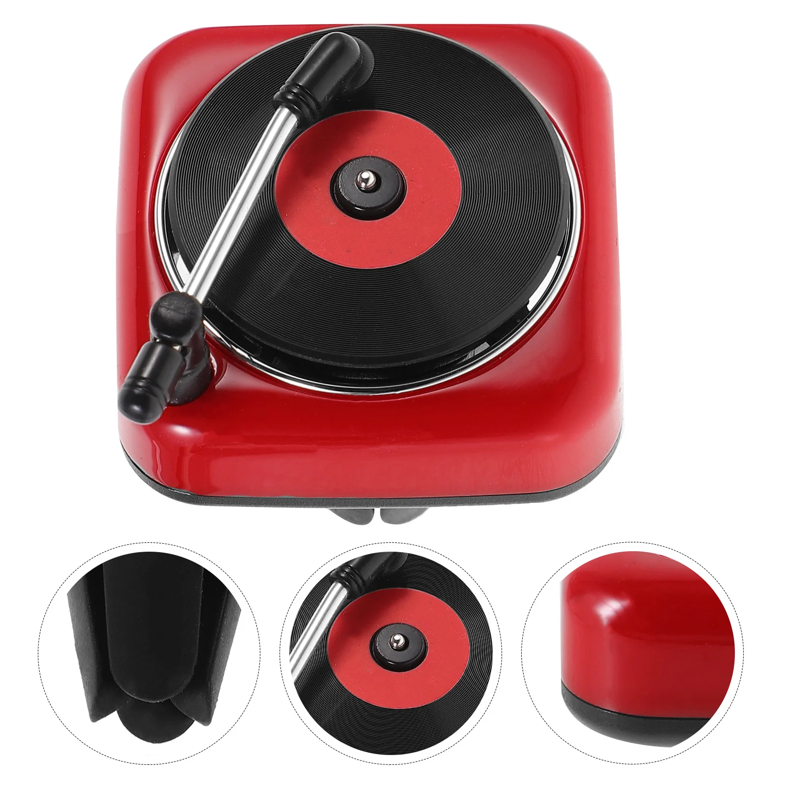 

Car Perfume Air Freshener Record Player Design Clips Vent Diffuser Aromatherapy Classic Fashionable Car Accessories