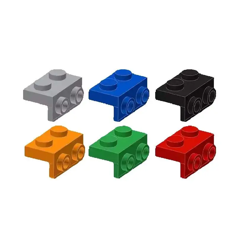 50Pcs MOC 99781 Right Angle Bracket 1x2 - 1x2 Building Block Accessories Compatible with Brick DIY Children's Toy Assembly Parts