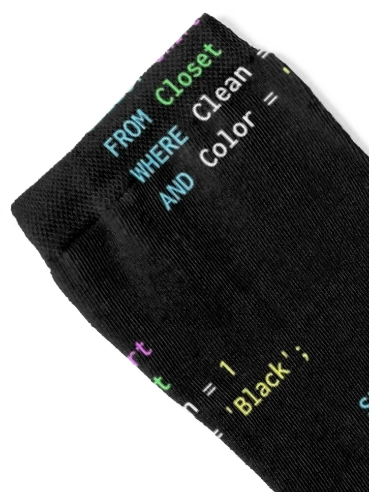 Funny SQL design for SQL programmers, DBA, and DB admins Socks funny sock Heating sock tennis FASHION Socks Male Women's