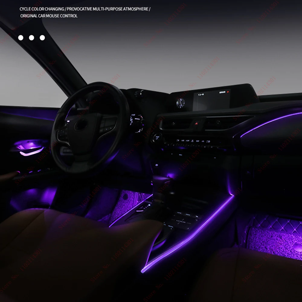 64 color LED ambient light For Lexus UX UX260h UX200 RC CT200 LS ambient lamp lights foot lamp decoration interior atmosphere li