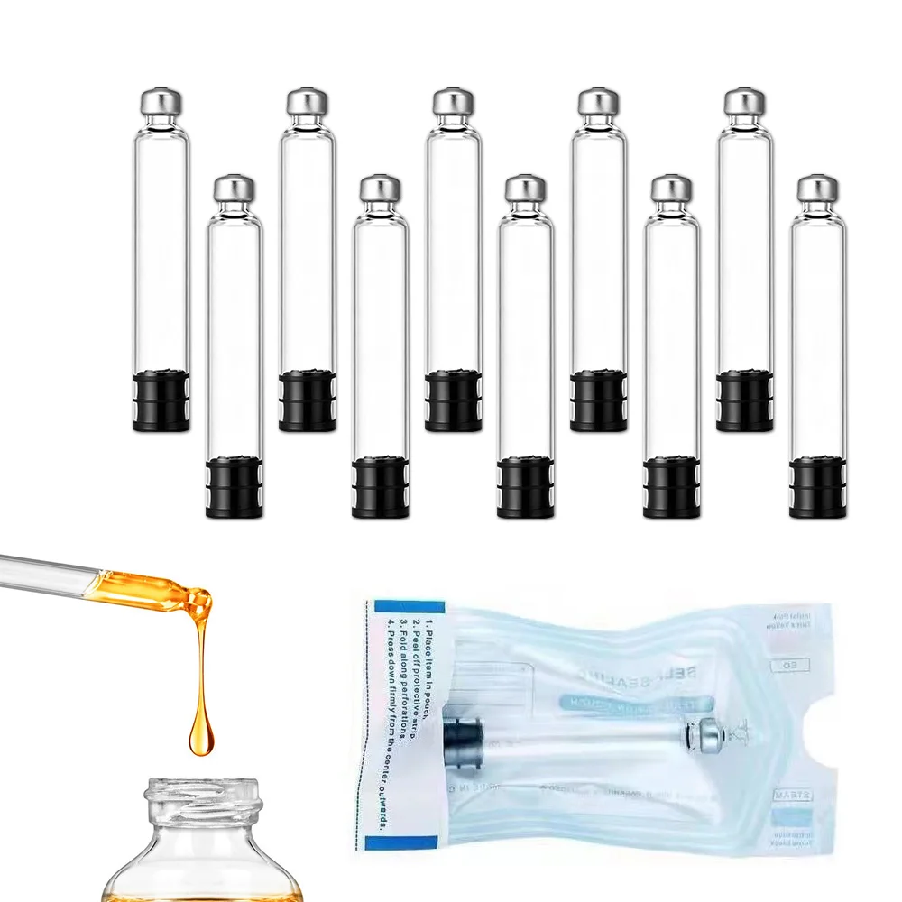 10/20pcs Disposable 3ml Insulin Cartridge Cassette Glass Empty Bottle Individual Packaging for Insulin Injection Pen Accessorie
