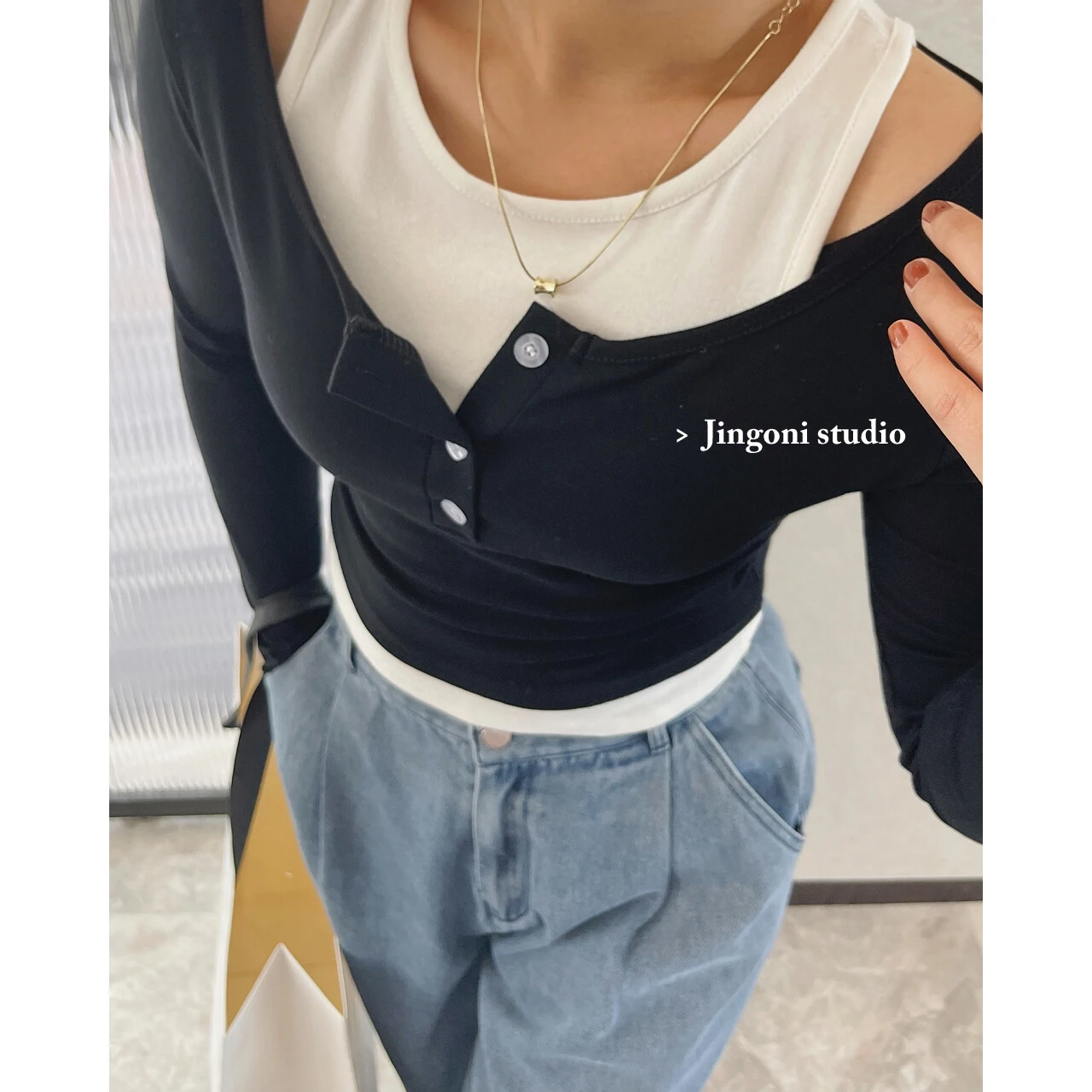 Y2k Tops Women T-shirt Clothing Crop Tees Long Sleeve Black Korean Style 2023 Fashion Vintage Streetwear Chic Spring Stich New