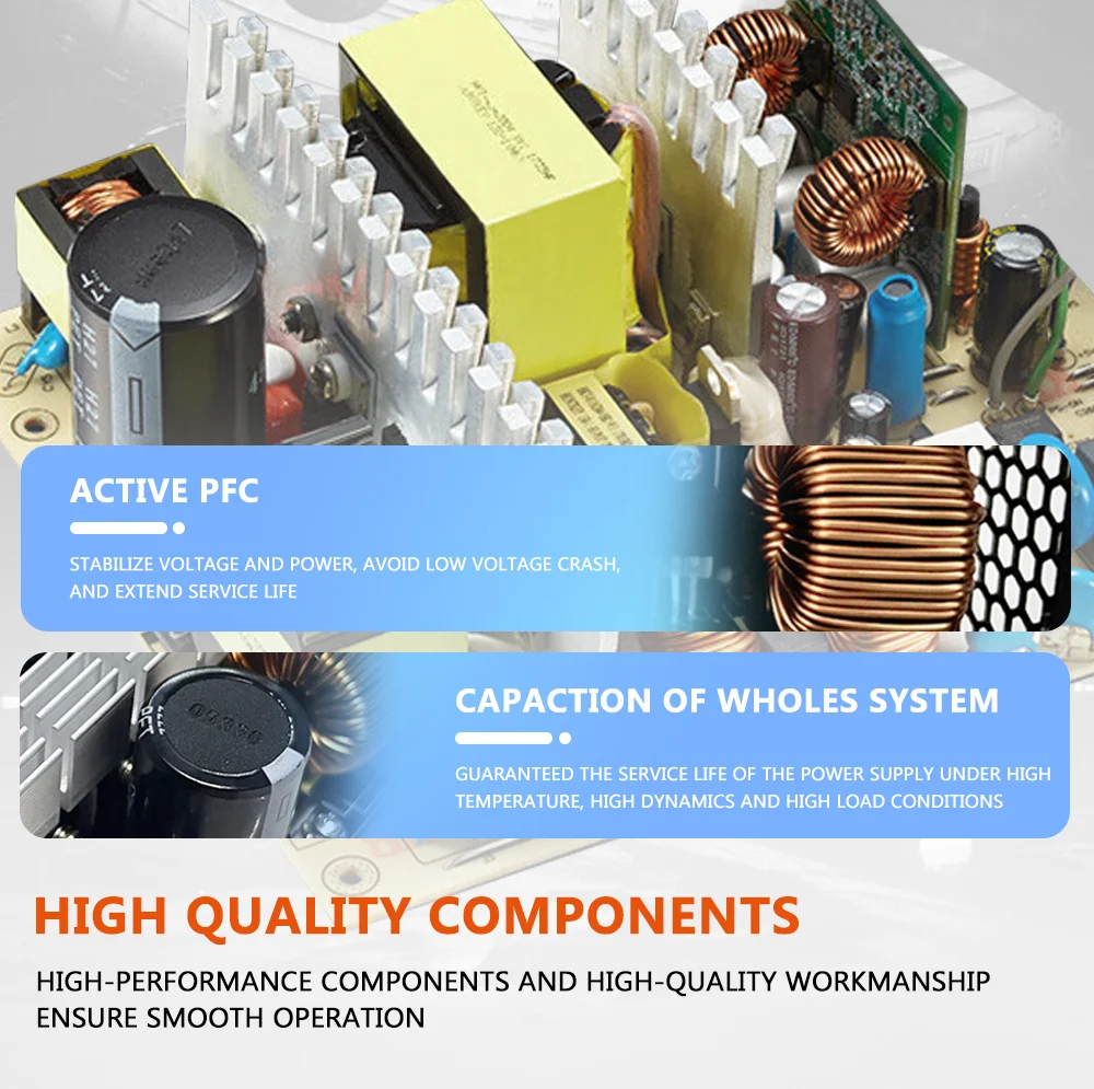 Fuente de alimentación AIBOMAN - Power Supply 650W reseña y precio